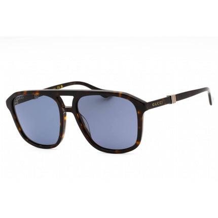 Gucci Men's Sunglasses - Havana Acetate Full Rim Navigator Shape Frame | GG1494S 002 ,