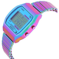 Timex Women's Watch - T80 Digital Dial Purple Iridescent Bracelet | TW2W57100VQ ,