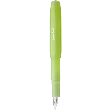 Kaweco Fountain Pen - Frosted Sport Fine Lime Finish Barrel, Extra Broad | 10001891 ,