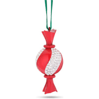 Swarovski Ornament - Holiday Cheers Dulcis Red and White with 170 Crystals | 5655439 ,