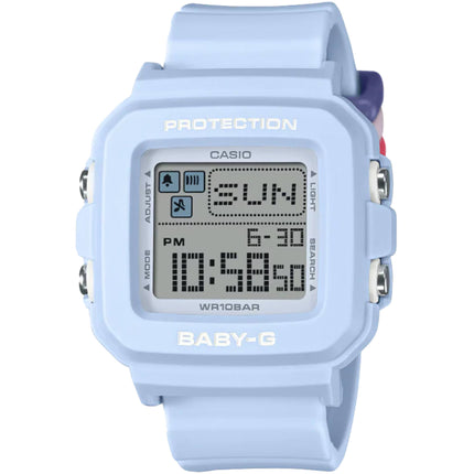 Casio Women's Watch - Baby-G Digital Dial Blue Resin Strap World time | BGD-10L-2CR ,