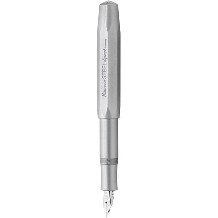 Kaweco Fountain Pen - Steel Sport Silver Brushed Barrel ,