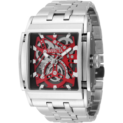Invicta Men's Watch - Speedway Red, Black and Silver Dial Steel Bracelet | 47716 ,