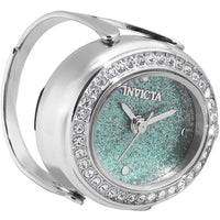 Invicta Women's Mini Ring Watch - Angel Green Glitter Dial Steel Bracelet | 49597 ,