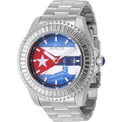 Invicta Men's Watch - Pro Diver Cuba Quartz Silver Stainless Steel Bracelet | 49617 ,