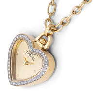 Invicta Women's Necklace Watch - Mini Heart Shape Pendant Yellow Gold Chain | 49938 ,