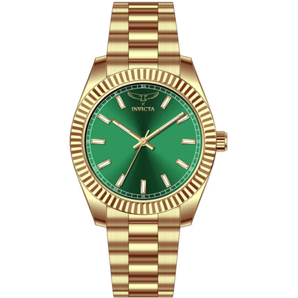 Invicta Men's Watch - Specialty I by Invicta Green Dial Yellow Gold Bracelet | 69008 ,