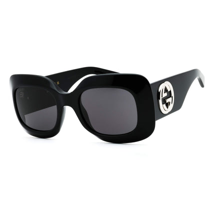 Gucci Women's Sunglasses - Shiny Black Rectangular Full Rim Frame | GG1695S 001 ,