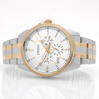 Citizen Men's Watch - Quartz Silver Tone Dial Two Tone Bracelet | AG8346-51A ,