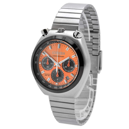 Citizen Men's Watch - Quartz Tsuno Chrono Orange Dial Steel Bracelet | AN3660-81X ,