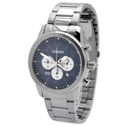Citizen Men's Watch - Dress Quartz Blue Dial Stainless Steel Bracelet | AN8050-51M ,