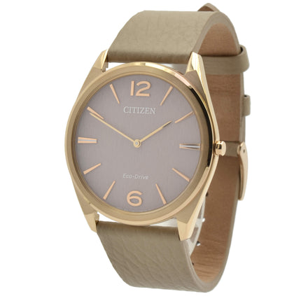 Citizen Women's Watch - Suratto Eco-Drive Pink Dial Leather Strap | AR3123-00X ,