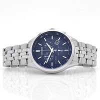 Citizen AT2141-52L Men's Sapphire Eco-Drive Blue Dial Steel Bracelet Chronograph Watch ,
