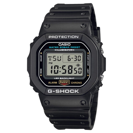 Casio V Men's G-Shock Digital Black Resin 200M WR Dive Watch | DW5600E-1 ,