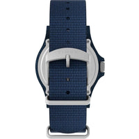 Timex Men's Watch - Reclaim Ocean Quartz Black Dial Blue Nylon Strap | TW2V81800JR ,