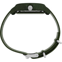 Timex Men's Watch - Reclaim Ocean Quartz Black Dial Green Fabric Strap | TW2V96000JR ,