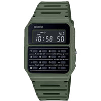 Casio Men's Watch - Dual Time Black Digital Dial Green Rubber Strap | CA-53WF-3BCF ,
