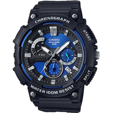 Casio Men's Watch - Chronograph Blue and Black Analog-Digital Dial | MCW-200H-2AV ,