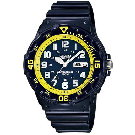 Casio Men's Watch - Rotating Bezel Blue Analog Dial Resin Strap | MTP-MRW-200HC-2BV ,