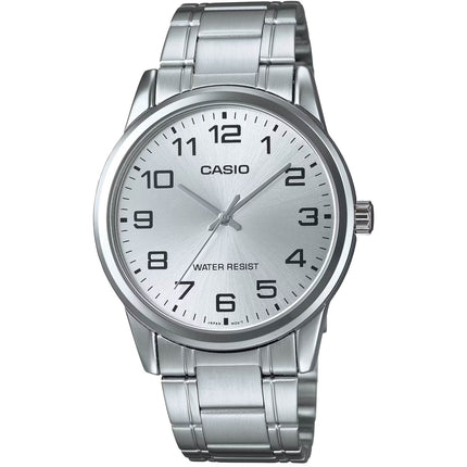 Casio Men's Watch - Quartz Silver Tone Dial Stainless Steel Bracelet | MTP-V001D-7B ,