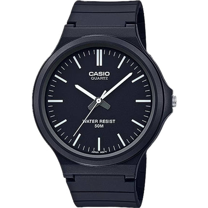 Casio Men's Watch - Quartz Black Dial Resin Strap Easy To Read Analog | MW-240-1EV ,