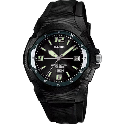 Casio Men's Watch - Quartz Black Dial Resin Strap Date Display Analog | MW-600F-1AV ,