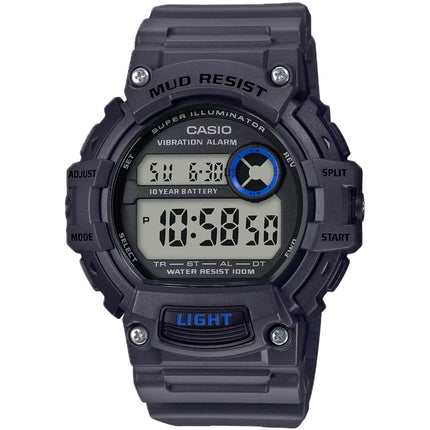 Casio Men's Watch - Dual Time Black and Grey Digital Dial Resin Strap | TRT-110H-8AV ,