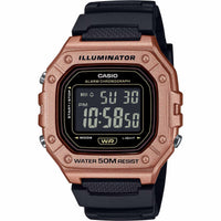 Casio Men's Watch - Chronograph Black Digital Dial Black Resin Strap | W-218HM-5BVCF ,