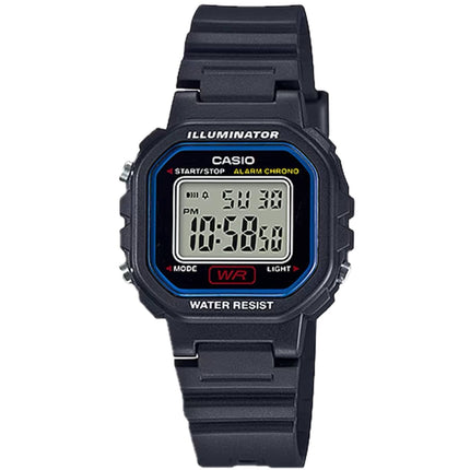 Casio Women's Watch - Chronograph Grey Digital Dial Black Resin Strap | LA-20WH-1CCF ,