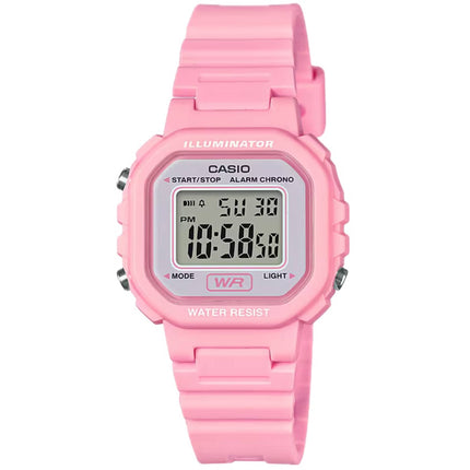 Casio Women's Watch - Chronograph Grey Digital Dial Black Resin Strap | LA-20WH-4A1CF ,