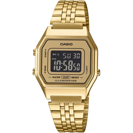 Casio Women's Watch - Digital Gold Tone Dial with Illuminator | LA-680WGA-9B ,