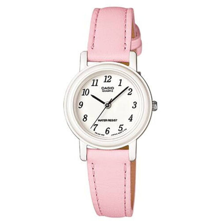 Casio Women’s Watch - Quartz White Dial Pink Leather Strap | LQ-139L-4B1 ,