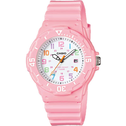 Casio Women's Watch - Analog Rotating Bezel Pink Dial Resin Strap | LRW-200H-4B2V ,