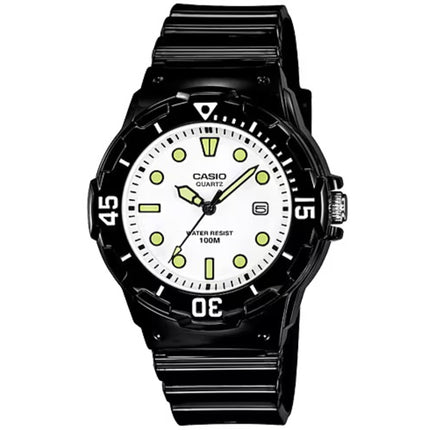 Casio Women’s Watch - Rotating Bezel White Dial Black Resin Strap | LRW-200H-7E1V ,