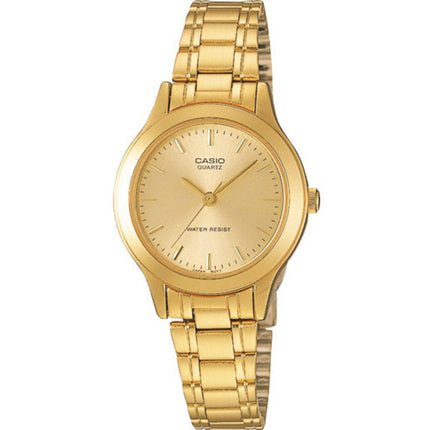 Casio Women’s Watch - Quartz Champagne Dial Yellow Gold Bracelet | LTP-1128N-9A ,