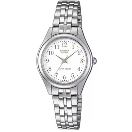 Casio Women’s Watch - White Dial Stainless Steel Bracelet | LTP-1129A-7B ,