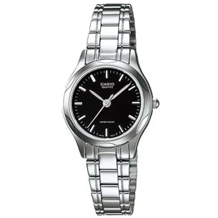 Casio Women’s Watch - Quartz Black Dial Stainless Steel Bracelet | LTP-1275D-1A ,