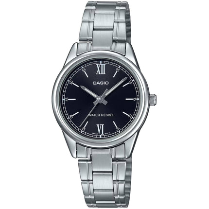 Casio Women’s Watch - Black Dial Silver Tone Steel Bracelet | LTP-V005D-1B2UDF ,