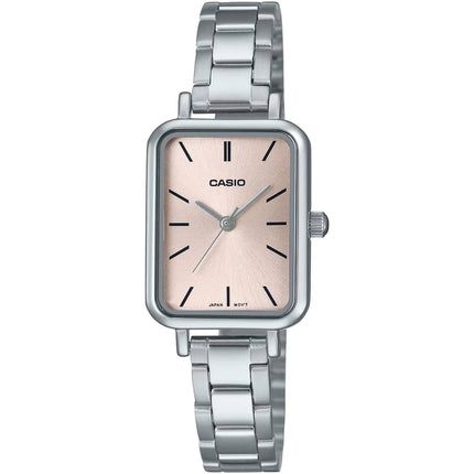 Casio Women’s Watch - Quartz Pink Dial Silver Tone Steel Bracelet | LTP-V009D-4EUDF ,