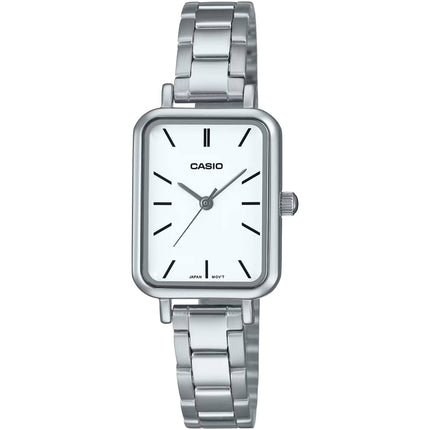 Casio Women’s Watch - Quartz White Dial Silver Tone Steel Bracelet | LTP-V009D-7EUDF ,