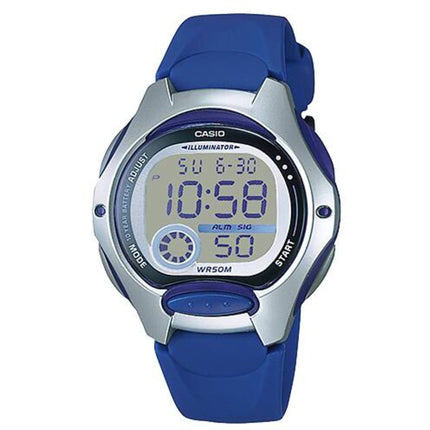 Casio Women’s Watch - Dual Time Digital Dial Blue Resin Strap | LW-200-2AVDF ,