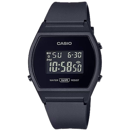 Casio Women's Watch - Alarm Black Digital Dial Resin Strap | LW-204-1BCF ,