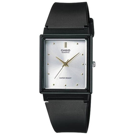 Casio Women's Watch - Quartz Resin Glass Silver Tone Dial Black Strap | MQ-38-7A ,