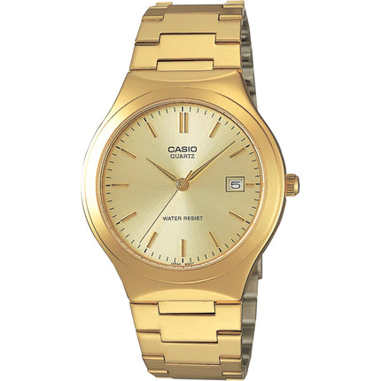 Casio Men’s Watch - Quartz Champagne Dial Yellow Gold Bracelet | MTP-1170N-9A ,