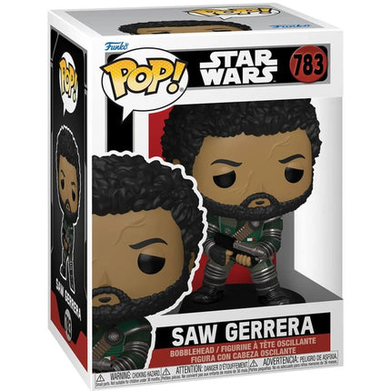 Funko Vinyl Figure - Pop! Star Wars Andor Saw Gerrera Wave 3 Bobblehead | FU80165-EE ,