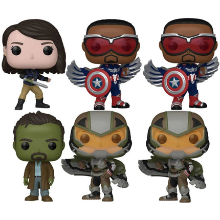 Funko Vinyl Figure - Pop! Assorted Marvel Captain America, Pack of 6 | FU83052A-6-EE ,