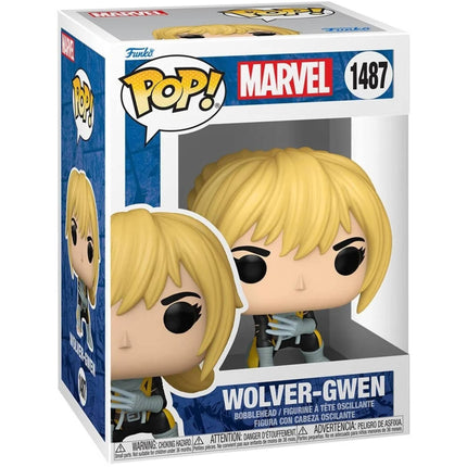 Funko Vinyl Figure - Pop! Spider-Gwen Gwenverse Wolver-Gwen Bobblehead | FU83725-EE ,