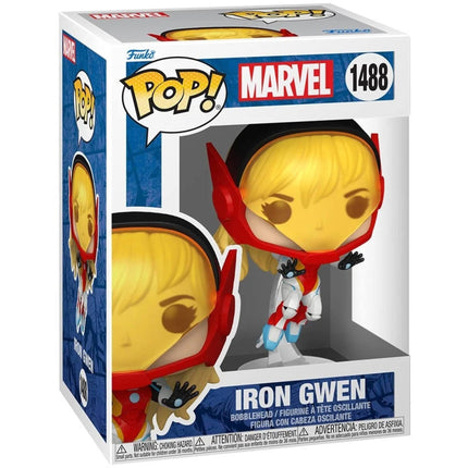 Funko Vinyl Figure - Pop! Spider-Gwen Gwenverse Iron Gwen Bobblehead | FU83726-EE ,