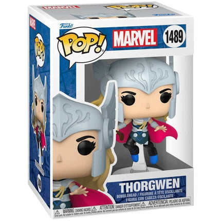 Funko Vinyl Figure - Pop! Spider-Gwen Gwenverse Thorgwen Bobblehead | FU83727-EE ,