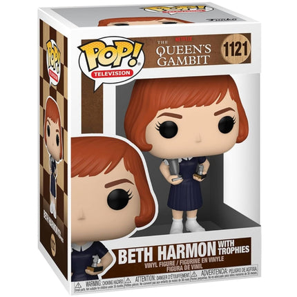 Funko Figure - Pop! Netflix The Queen’s Gambit Beth Harmon with Trophies | POP1121 ,